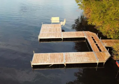 Custom dock layout by Maine-ly Docks
