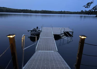 Residential aluminum dock in Madison, ME