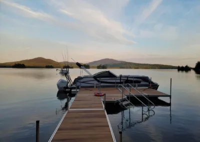 Custom aluminum dock system in Madison, ME