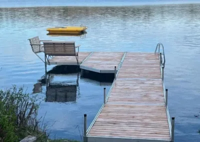 Aluminum dock built for Maine conditions